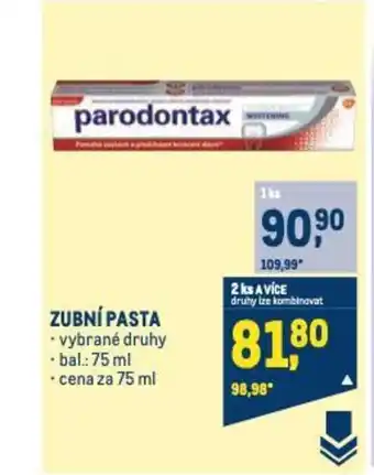 Makro ZUBNÍ PASTA nabídka