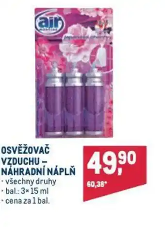 Makro OSVĚŽOVAČ VZDUCHU -- NÁHRADNÍ NÁPLŇ nabídka