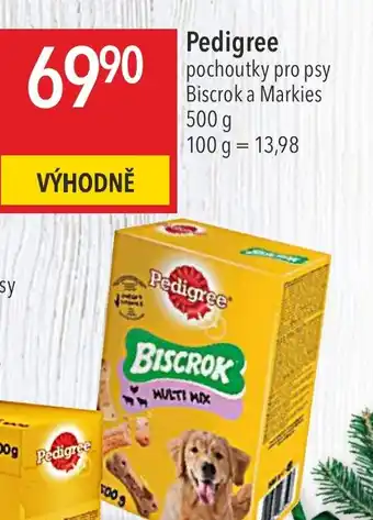 Globus Pedigree pochoutky pro psy Biscrok a Markies 500 g nabídka