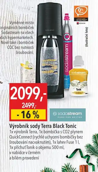 Globus Výrobník sody Terra Black Tonic nabídka