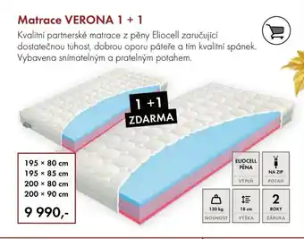 Vesna Matrace VERONA 1 + 1 nabídka