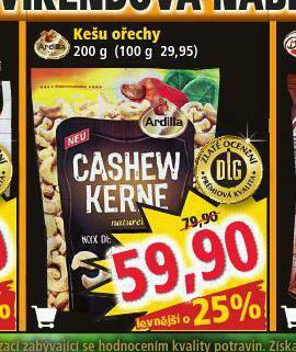 Norma Kešu ořechy nabídka