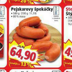 Norma Pejskarovy špekáčky nabídka