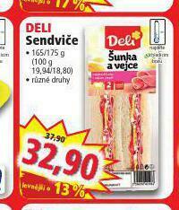 Norma Deli sendviče nabídka