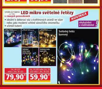 Norma Led mikro světelné řetězy nabídka