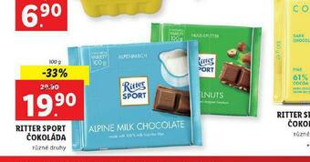 Lidl Ritter sport čokoláda nabídka