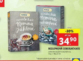 Lidl Bezlepková cereální kaše nabídka