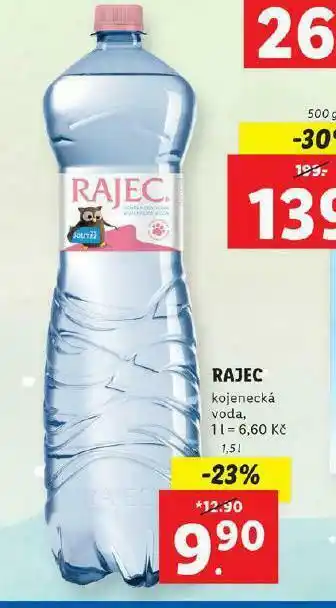Lidl Rajec kojenecká voda nabídka