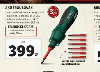 Lidl Aku šroubovák nabídka