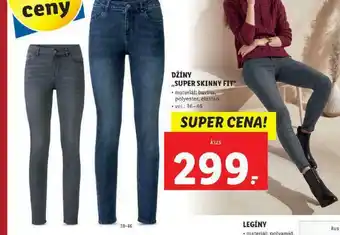 Lidl Džíny super skiny fit nabídka