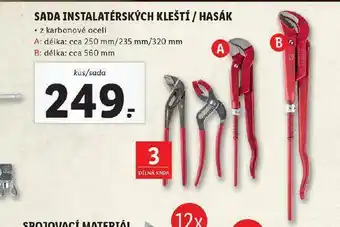 Lidl Sada instalatérských trubek nabídka