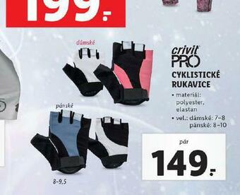 Lidl Cyklistické rukavice nabídka