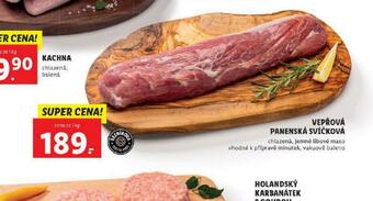 Lidl Vepřová panenská svíčková nabídka