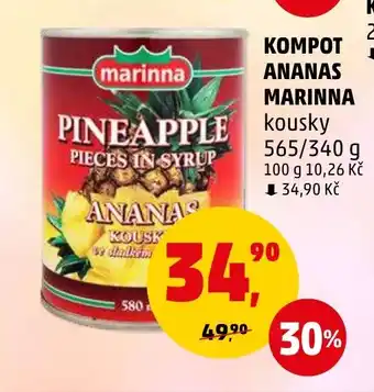 Penny Market KOMPOT ANANAS MARINNA nabídka