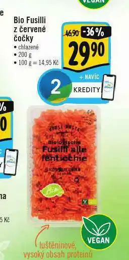 Albert Bio fusalli z červené čočky nabídka