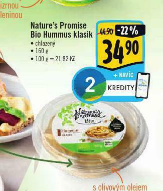 Albert Bio hummus klasik nabídka