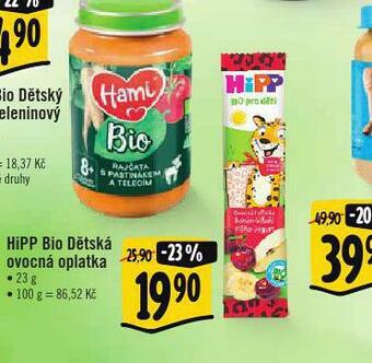 Albert Hipp bio dětská ovocná oplatka nabídka
