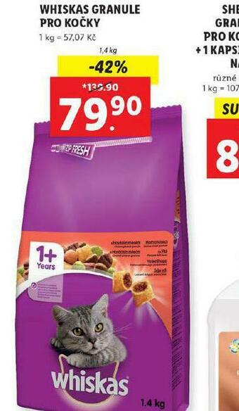 Lidl Whiskas granule pro kočky nabídka