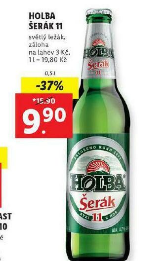 Lidl Pivo holba šerák 11 nabídka
