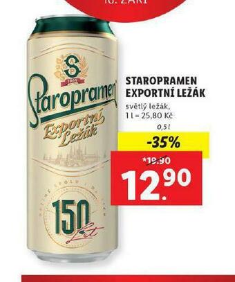 Lidl Pivo staropramen ležák nabídka