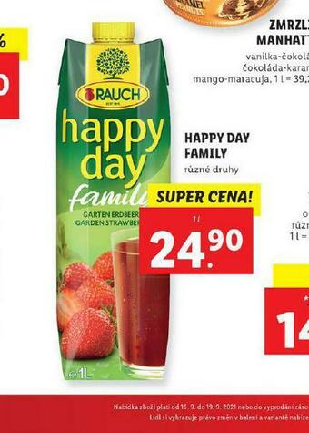 Lidl Happy day family nabídka