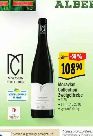 Albert Moravian collection zweigeltrebe nabídka
