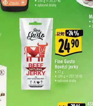 Albert Fine gusto hovězí jerky nabídka