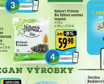 Bio dýňová semínka loupaná