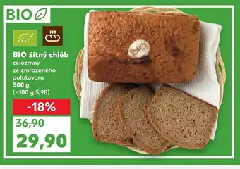 Kaufland BIO žitný chléb celozrnný nabídka