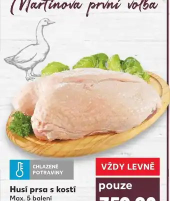 Husí prsa s kostí