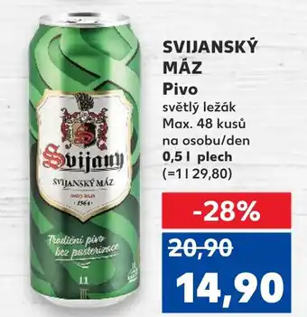 Kaufland SVIJANSKÝ MÁZ Pivo nabídka