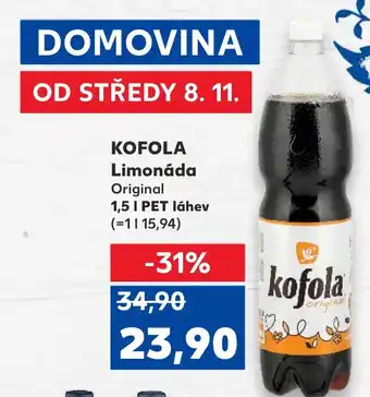 Kaufland KOFOLA Limonáda Original nabídka