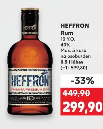 Kaufland HEFFRON Rum nabídka