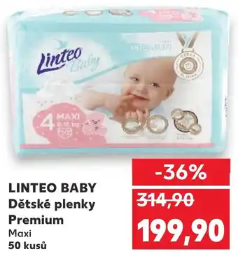 LINTEO BABY Dětské plenky Premium Maxi 50 kusů
