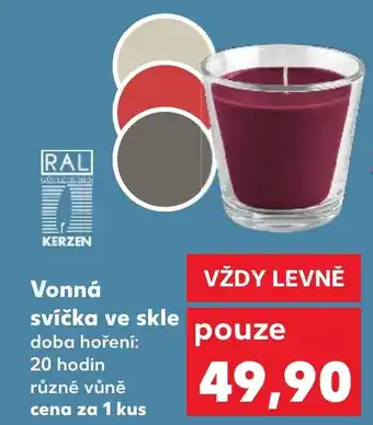 Kaufland Vonná svíčka ve skle nabídka