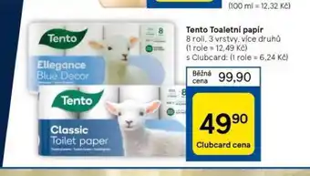 Tesco Tento toaletní papír nabídka
