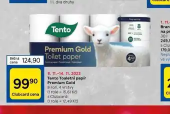Tesco Tento toaletní papír nabídka