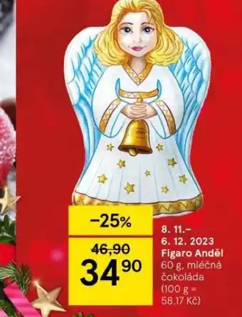 Tesco Figaro anděl nabídka