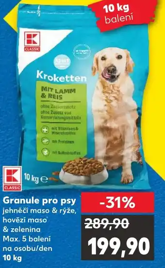 Kaufland Granule pro psy nabídka