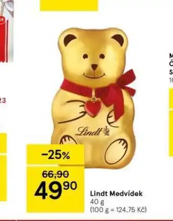 Tesco Lindt medvídek nabídka