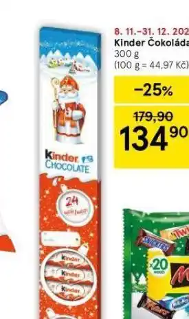 Tesco Kinder čokoláda nabídka