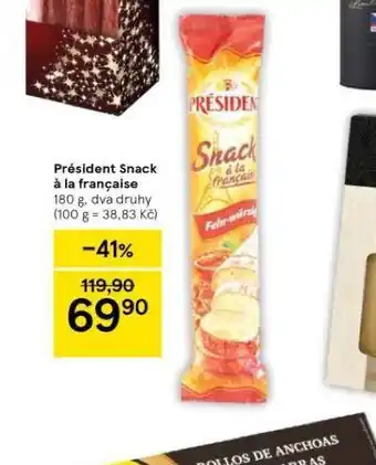 Tesco Président snack á la francaise nabídka