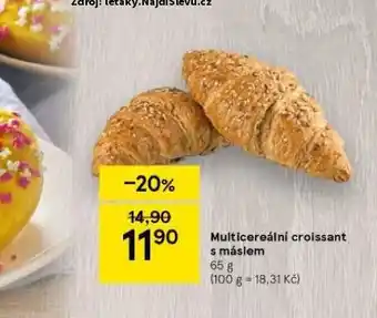 Tesco Multicereální croissant s máslem nabídka