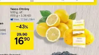 Tesco Citrony nabídka