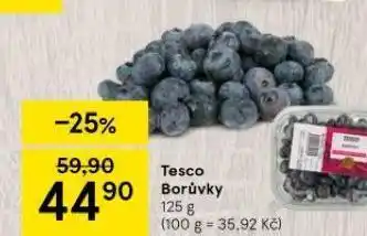 Tesco Borůvky nabídka