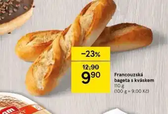 Tesco Francouzská bageta s kváskem nabídka