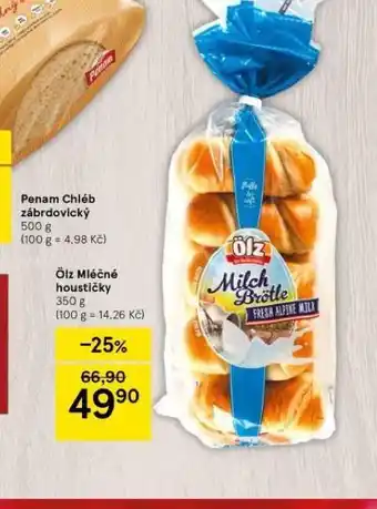 Tesco Ölz mléčné houstičky nabídka