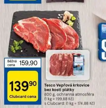 Tesco Vepřová krkovice bez kosti - plátky nabídka