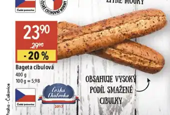 Globus Bageta cibulová nabídka