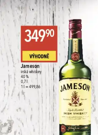Globus Jameson -irská whiskey 40% nabídka